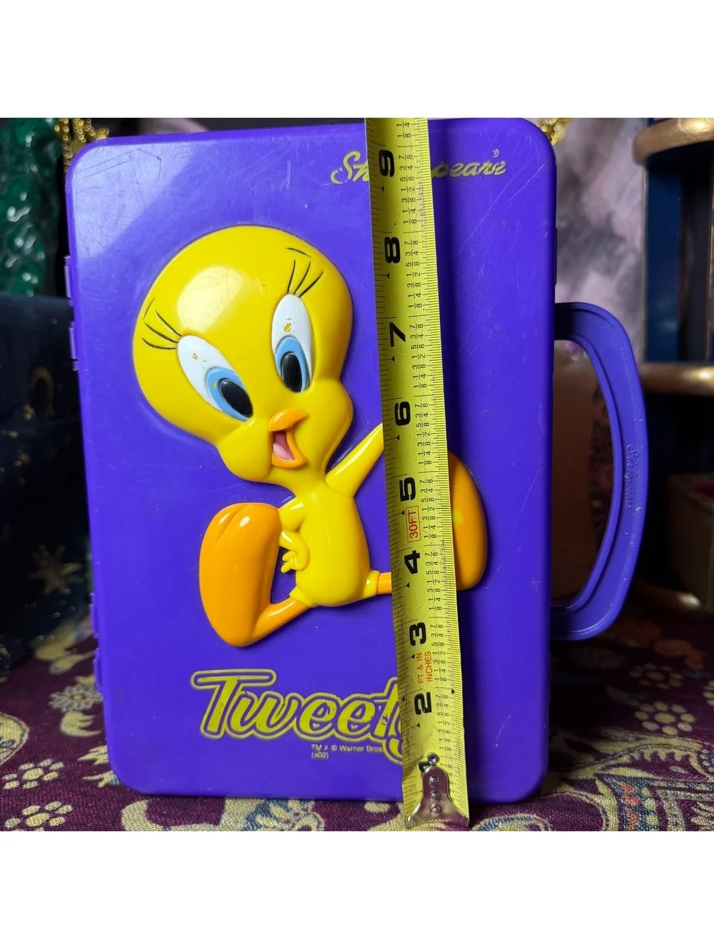 Tweety Bird Retro Vintage Shakespeare Lunch Box Plastic Container Pencil Box